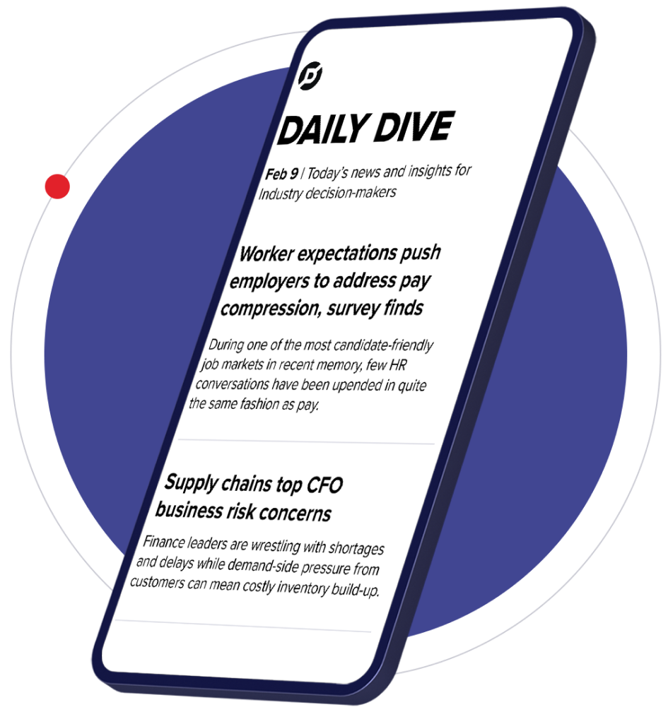 Daily Dive newsletter example